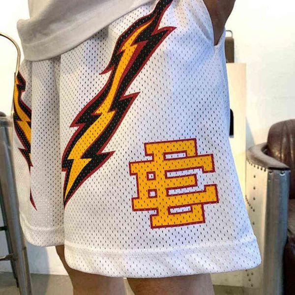 

eric emanuel mens ee casual shorts brand basic fitness sports pants summer gym workout mesh breathab men women basketball football short as1, White;black