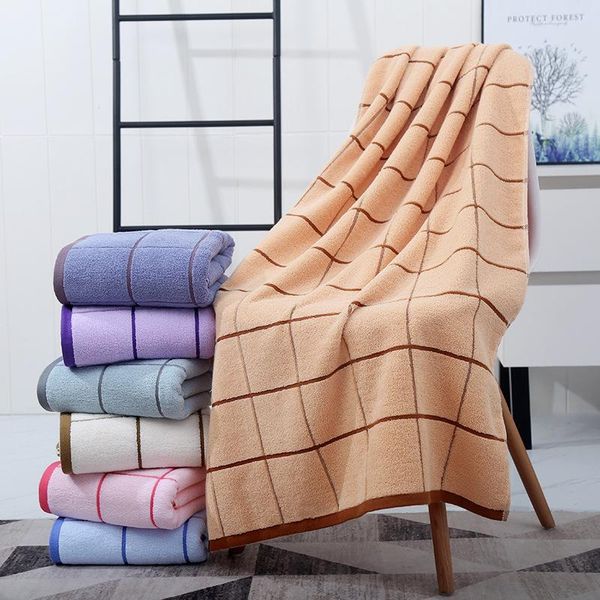 

towel all cotton bath lattice 32 strands 70 * 140cm household gifts can be vacuum packed