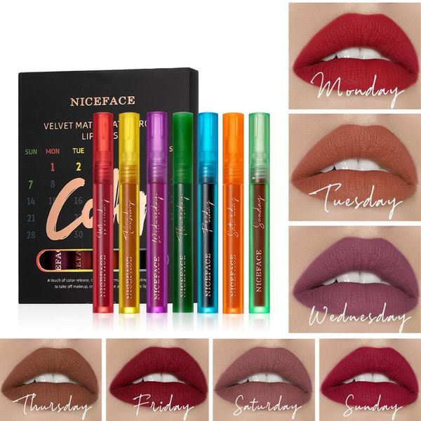

colors matte lipsticks waterproof long lasting red lip stick on cup makeup tint brush cosmetic suit gloss