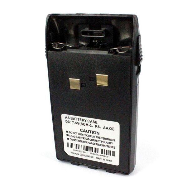 

walkie talkie 5* battery shell case for wouxun portable cb radio kg-uvd1p kg-uv6d kg-669 plus