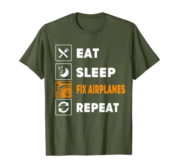 

Eat Sleep Fix Airplanes Repeat Aircraft Mechanic Tshirt, Mainly pictures