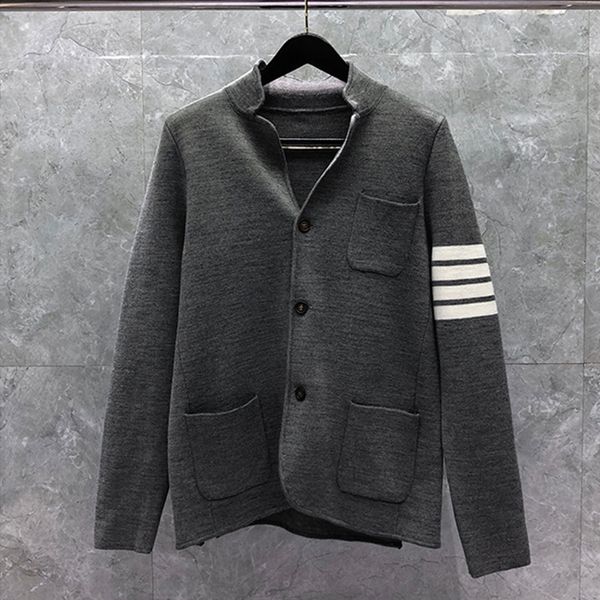 

sweater dongguan daizhiying tb men's and women's single breasted knitted suit grey, White;black