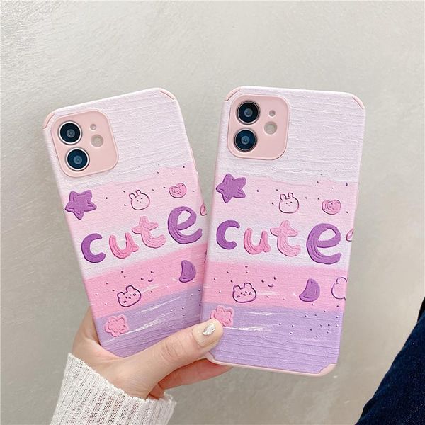 

cell phone pouches cute cartoon pink pattern case for 6 6s 7 7p 8 8p x xr xs xsmax 11 11pro 11promax 12 12pro 12promax silicone cover