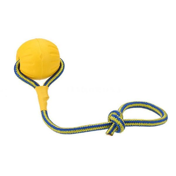 

cat toys eva ball dog chew rope puppy pet play chewing training, big cnim