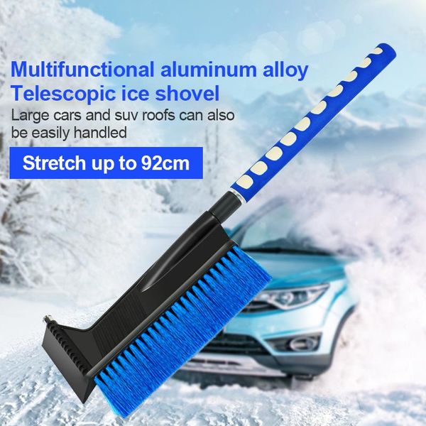 

car sponge 1pcs automobile ice scraper windshield snow removal brush retractable glass cleaning tool