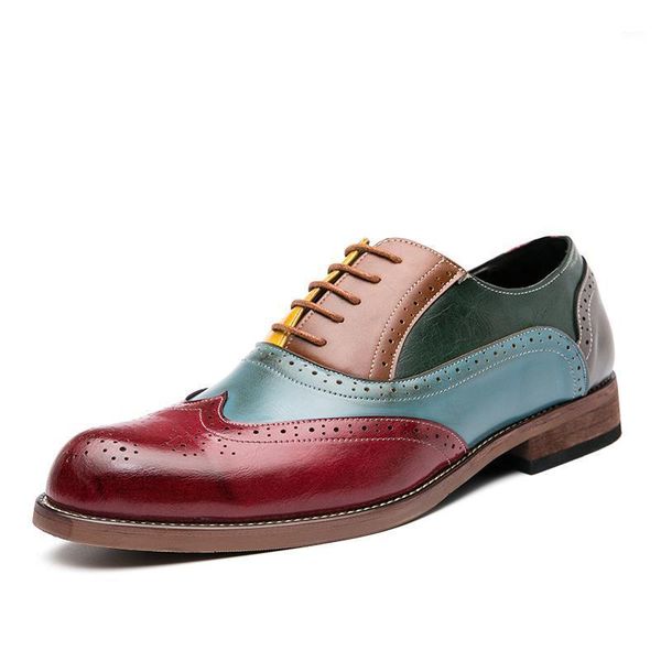 

dress shoes big size 38-48 men oxfords faux leather british mix color handmade comfortable formal flats lace-up, Black