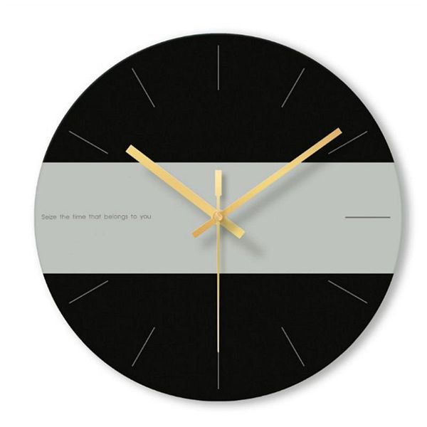 

wall clocks clock modern design glass watch mechanism silent kitchen needle minimalist home decor pow klok 50zb281