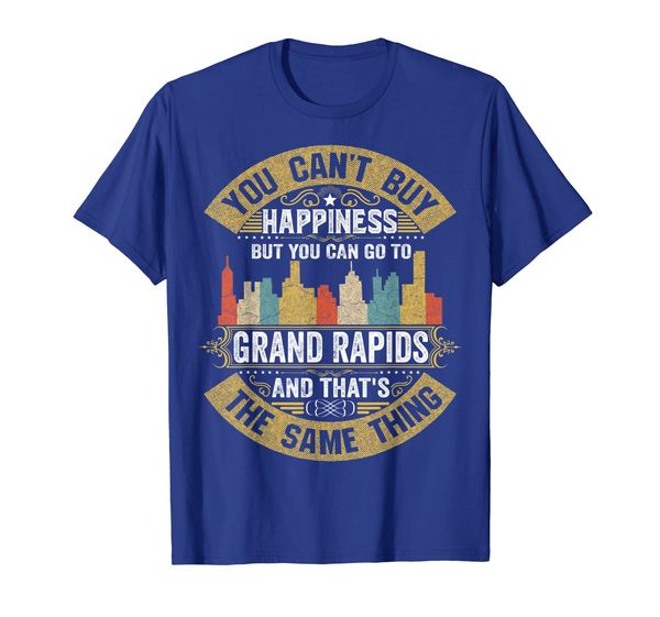 

home city grand rapids t-shirt michigan skyline 70s 80s gift, White;black