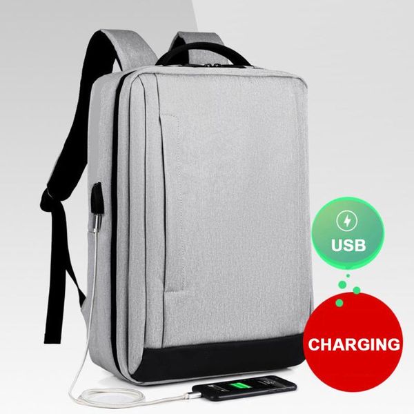

backpack 17 inch lapbag men women bagpack usb charging notebook back pack travel business male school bags for teenage