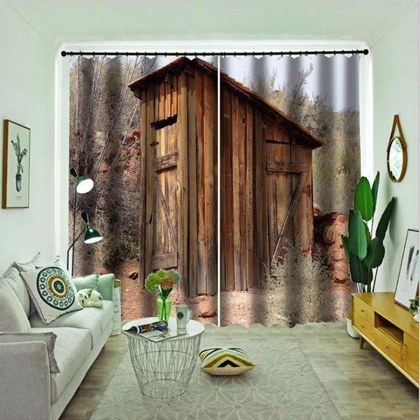 

custom 3d curtain fabric house curtains windproof thickening blackout & drapes