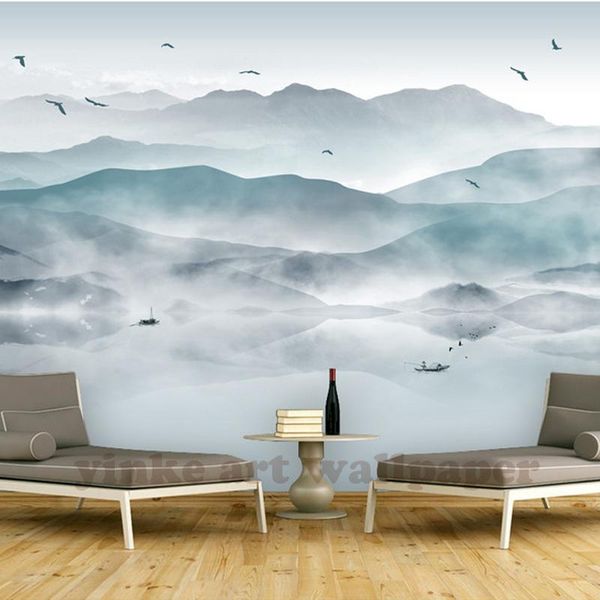 

wallpapers custom 3d po wallpaper chinese abstract mural bedroom living room tv backdrop landscape painting