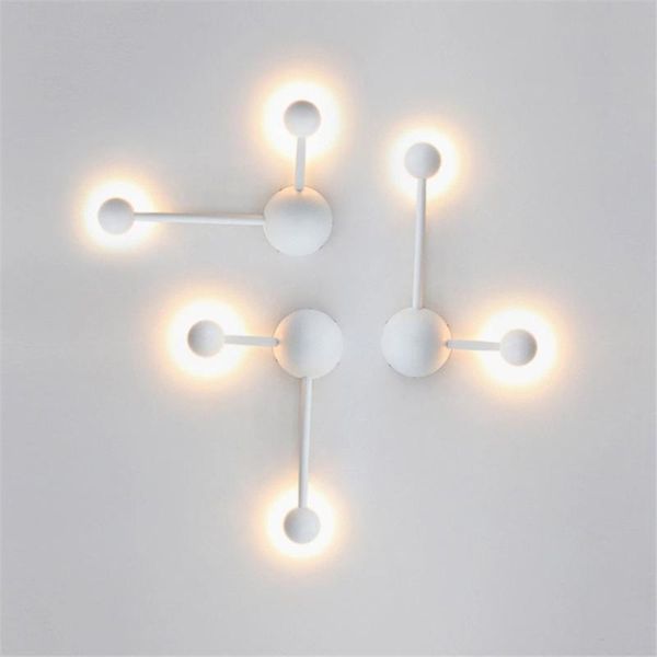 

thrisdar nordic creative simple led wall lamp bedroom bedside porch aisle corridor background combination light lamps