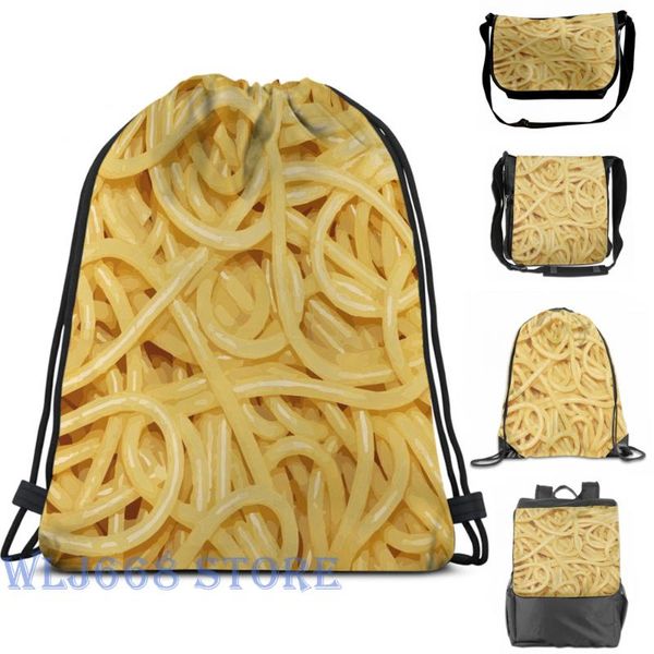 

backpack funny graphic print shoulder bags women pasta lover noodles everywhere single travel for men gym bag