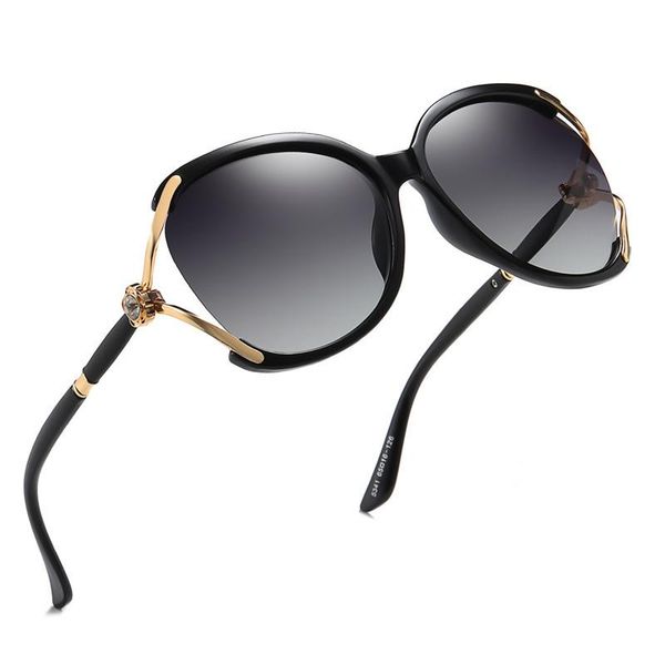 

sunglasses trendy women's outdoor sports polarized two-color lenses, White;black