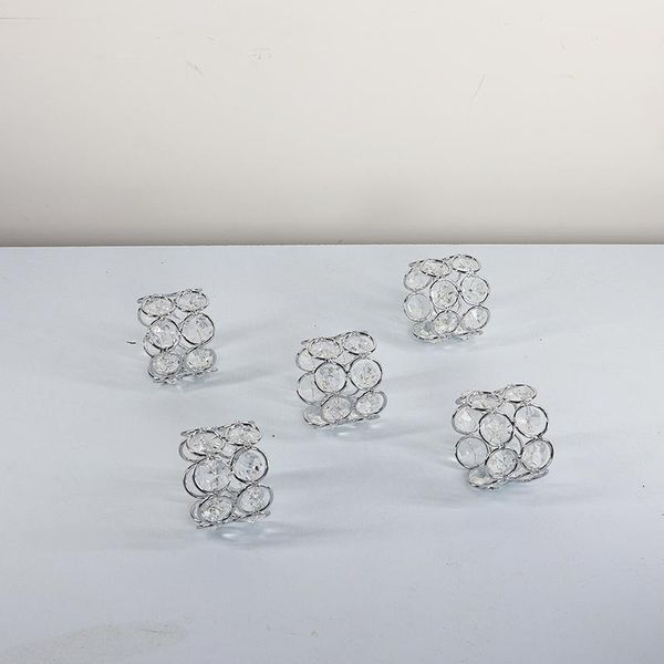 

napkin rings 12 piece/ lot crystal holder table ring wedding christmas party suppliers banquet dinner holders