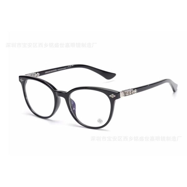 

luxury designer glasses ultra light men myopia spectacle plate round frame for women han chao lako 8wo1, White;black