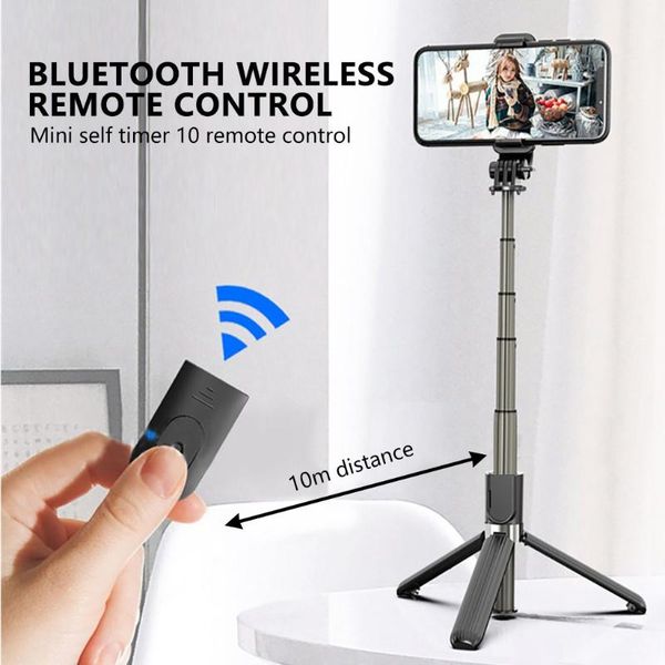 

selfie sticks wireless bluetooth 4.0 stick tripod aluminium alloy with remote extendable monopod for camera monopods