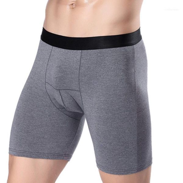 

underpants high-quality men's boxer shorts underwear breathable comfy briefs sports extended cotton running1, Black;white