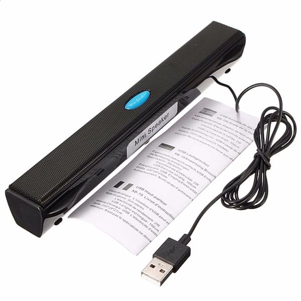 Cheap portátil USB Mini Speaker Music Player WiredBox com Amplificador Loudspeaker Computador Desktop PC Portátil Caderno