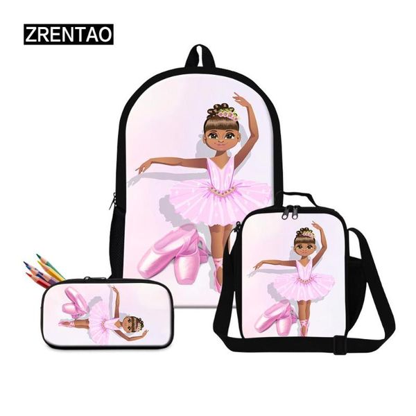 

backpack fashionable large capacity school sets dance ballet print teens girls schoolbag satchel preschool babies gifts dropship