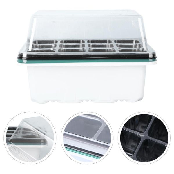 

planters & pots 3pcs plant growing trays seed starter moving seedling propagation kit
