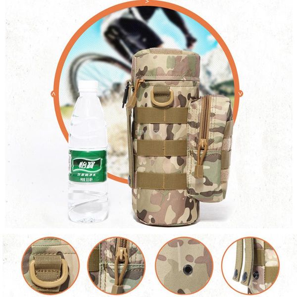 

tactical army water pouch protable military molle bottle bag sports kettle for outdoor climbing camping hiking hunting bags