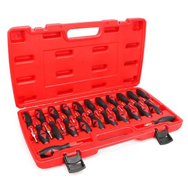 

professional hand tool sets car universal terminal release removal set automotive wiring connector crimp pin extractor with non-slip handle