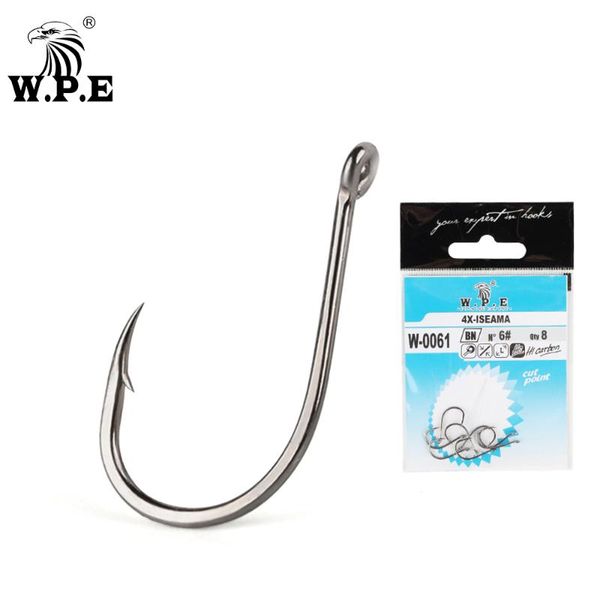 

w.p.e fishing hook 1#-8# high carbon steel stainless barbed circle jig carp tackle fishhook accessory 3pack/lot hooks