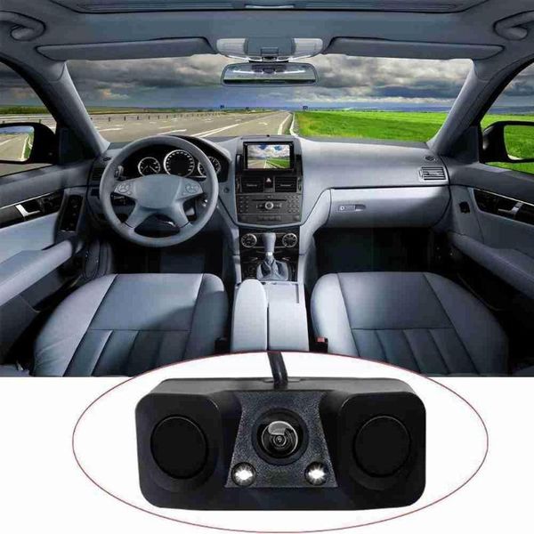 

car rear view cameras& parking sensors sensor reverse backup camera 2 buzzer alarm with indicator n2t4