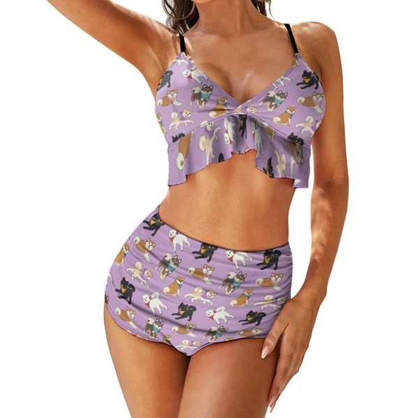 

one-piece suits akita inu bikini swimsuit v shape for big breasts swimwear cute festival 2 piece bathing suit
