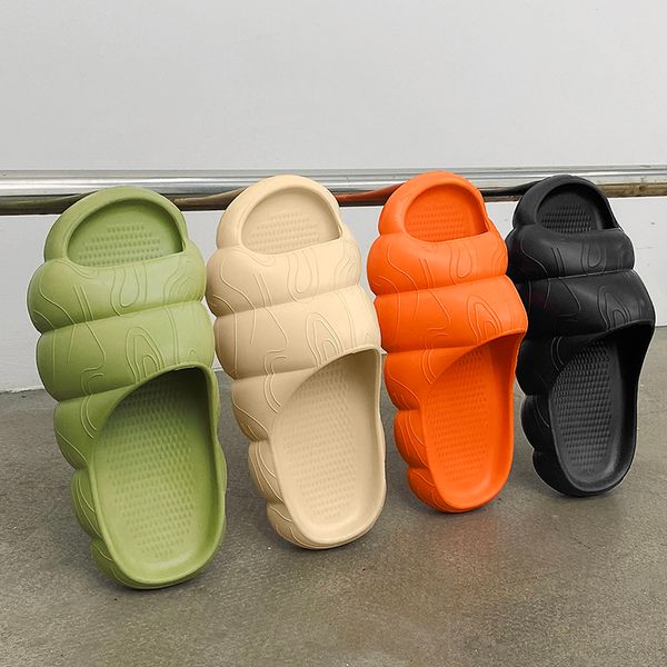 

2022 men and women slippers resin font shoes slides fashion sandals flat slippers indoor outdoor, Black