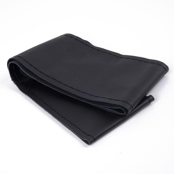 

steering wheel covers black cover professional gift car truck cowhide 38cm leather diy hand