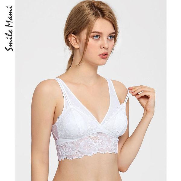 

momanda women's lace bralette maternity nursing bra breast feeding underwear with removable pads 210318, White