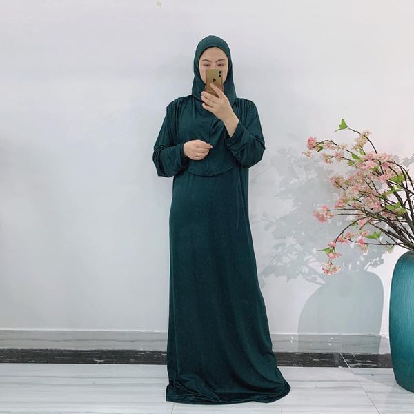 

ethnic clothing eid hooded muslim women hijab dress prayer garment jilbab abaya long khimar full cover ramadan gown abayas islamic clothes n, Red