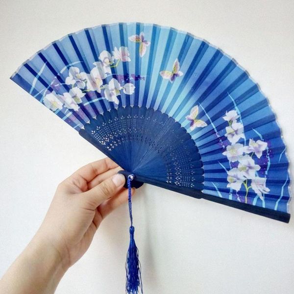 

chinese style fan folding dance wedding party lace women hand tool silk prop girl held po flower o3b5 other home decor
