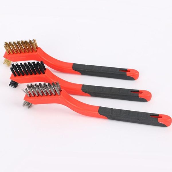 

professional hand tool sets c6uc mini handle stainless steel wire bristles brush for cleaning welding slag stain rust industrial devices sur