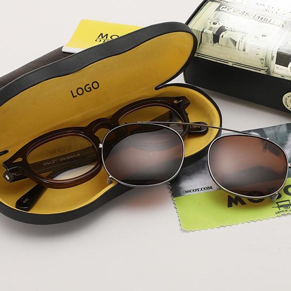 

fashion sunglasses frames johnny depp glasses men women clip on polarized vintage acetate frame driving shade zolman sun, Black