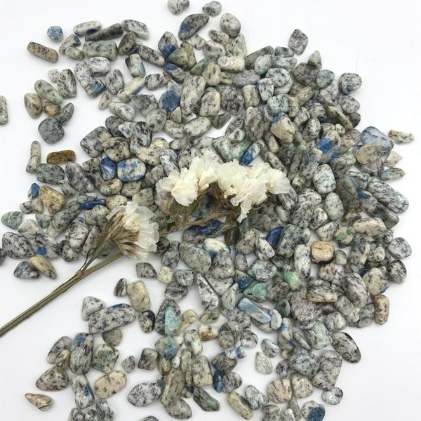 

decorative objects & figurines factory price 2 size natural feldspar and mica azurite tumbled crystal gravel stones 50g
