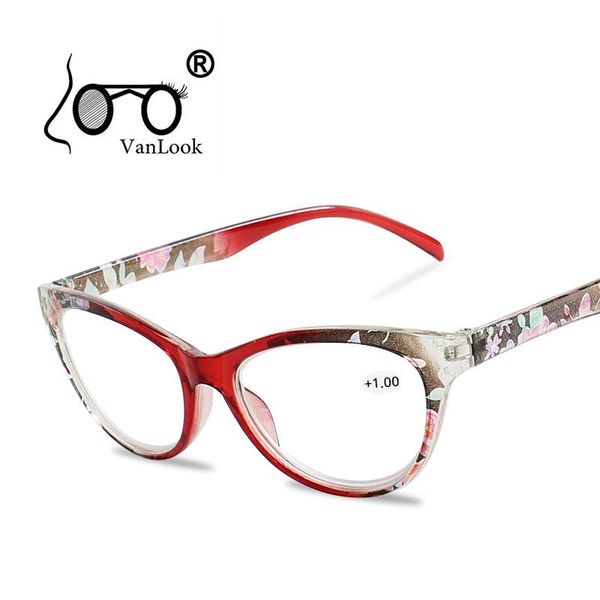 

sunglasses floral cat's eye reading glasses for sight women's spectacles with diopters erkek gozluk degree eyeglasses +1.0 +1.5 2., White;black