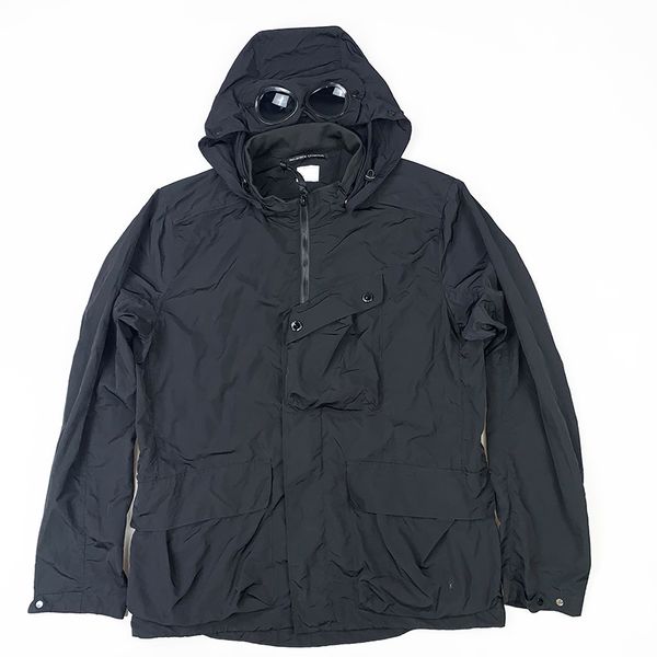 

Stone Pirates 21fw Multifunctional spring and autumn men's jackets Hooded top with goggles Solid color coat, Black;brown