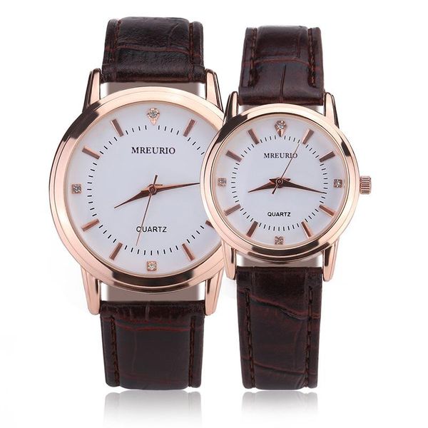 

wristwatches fashion watch men analog digital quartz man woman couple leather strap sports clock reloj hombre, Slivery;brown