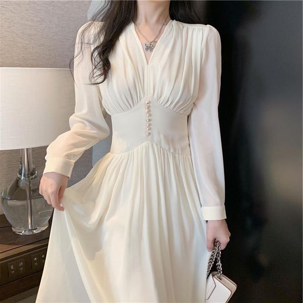 

casual dresses 2021 fashion women's clothing v-neck maxi for women dress, Black;gray