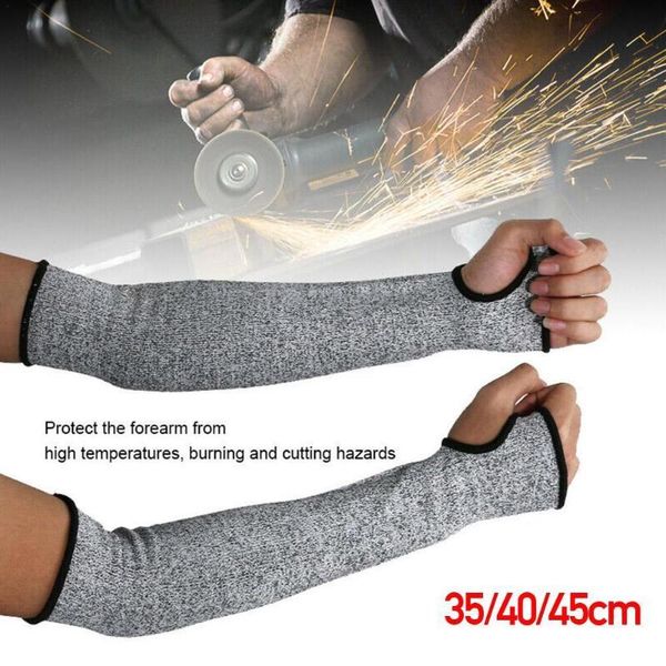

disposable gloves 1 pair anti-cut arm guard sleeves industrial safety protection protective for outdoor work j0z7