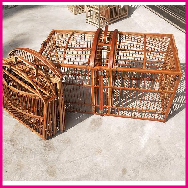 

bird cages handmade thrush folding cagetackling removable fighting male delicate old bamboo large kaili cage