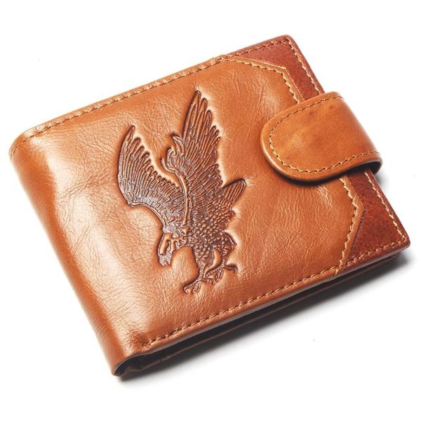 

wallets coin purse mens eagle embossing wallet genuine leather for men card holder strong, Red;black