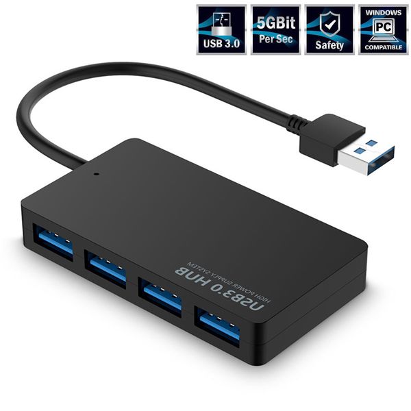 

usb hub gris usb 3.0 4 port hub high speed data transfer convertor support mutli systems plug and play usb adapter