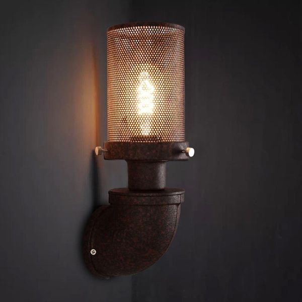 

nordice glass wall sconces stone iron bedroom light bedside aisle espelho lamp
