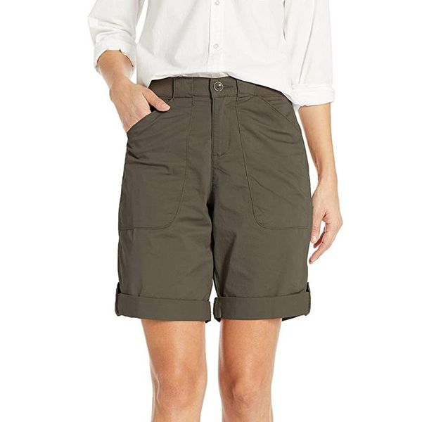 Spodenki Damen-Shorts, Sommer, lässig, Baumwolle, Leinen, Kordelzug, kurze Hosen, Übergröße, modisch, Damen, Streetwear # t2