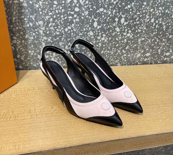

women's middle heel 5.5cm sandals fashion leather satin sewn high heels summer wedding luxury show party sending box size 35-42, Black