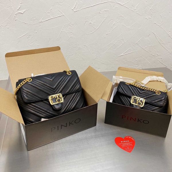 

p pin 2021 new women's bag messenger single shoulder bag chain s leatherzly